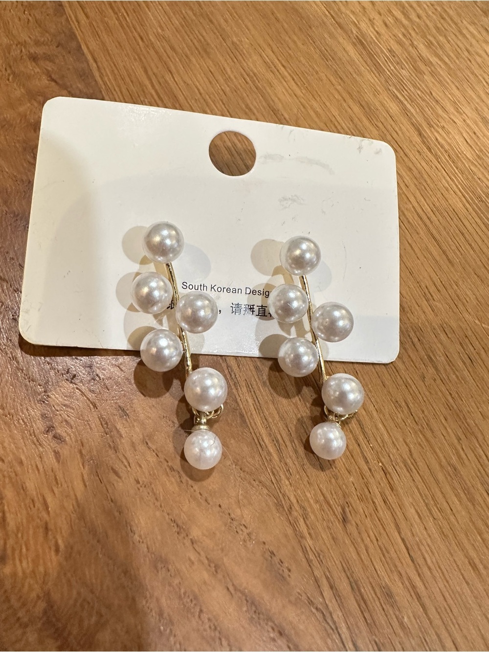 Classic White Pearl Drop Earrings - Unbranded